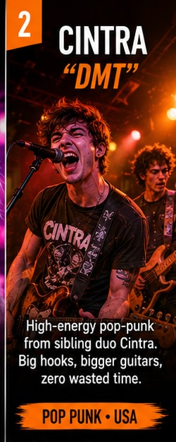 CINTRA deliver high-energy pop-punk guitars on single DMT.