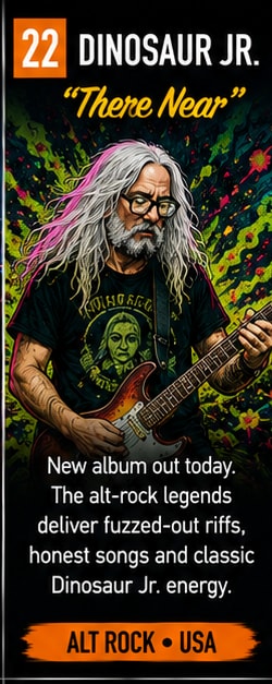 Dinosaur Jr. release new studio album There Near via Jagjaguwar.