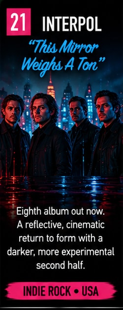Interpol release eighth studio album This Mirror Weighs A Ton.