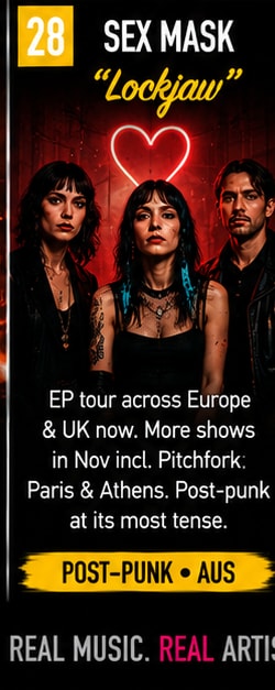 Sex Mask tour Europe and Pitchfork festivals with post-punk single Lockjaw.