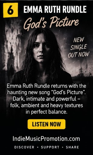 Emma Ruth Rundle portrait in dark atmospheric mist for God's Picture.