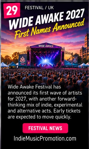 Curated discovery route graphic for 7 September 2026 indie new music radar.
