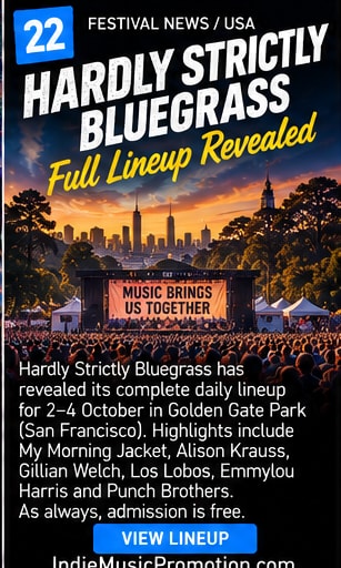 Crowd gathered at sunny outdoor music festival in Golden Gate Park.