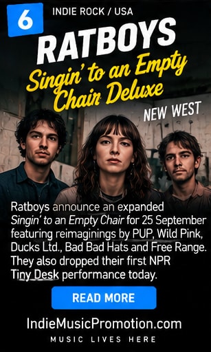 Ratboys band members in warm vintage-style portrait for deluxe album announcement.